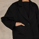 HUINAO CHAQUETA GABARDINA NEGRO