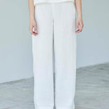 LACATON PANTALON PALAZZO BLANCO